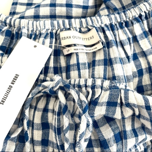 URBAN Outfitters Babydoll Gingham Print Mini Dress NWT - Picture 10 of 15